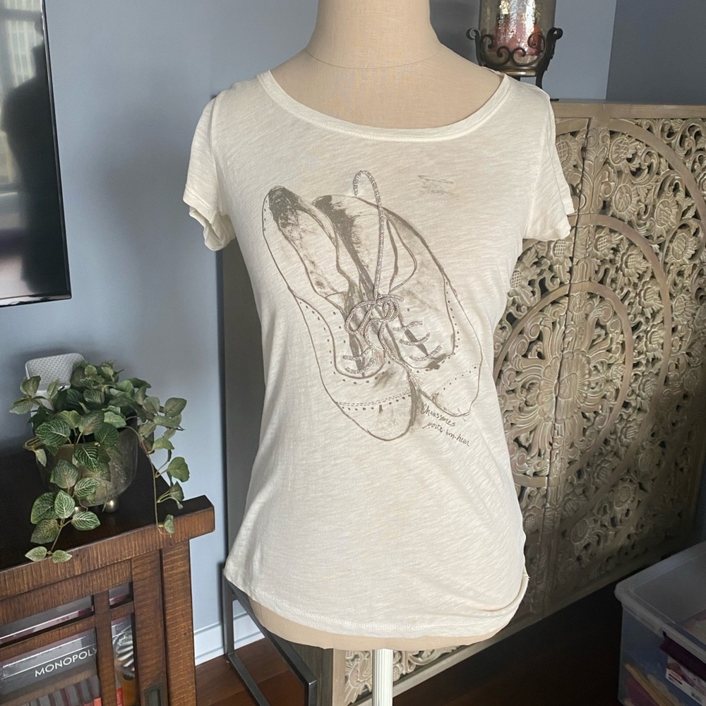 [J Crew] Cream Tissue Tee